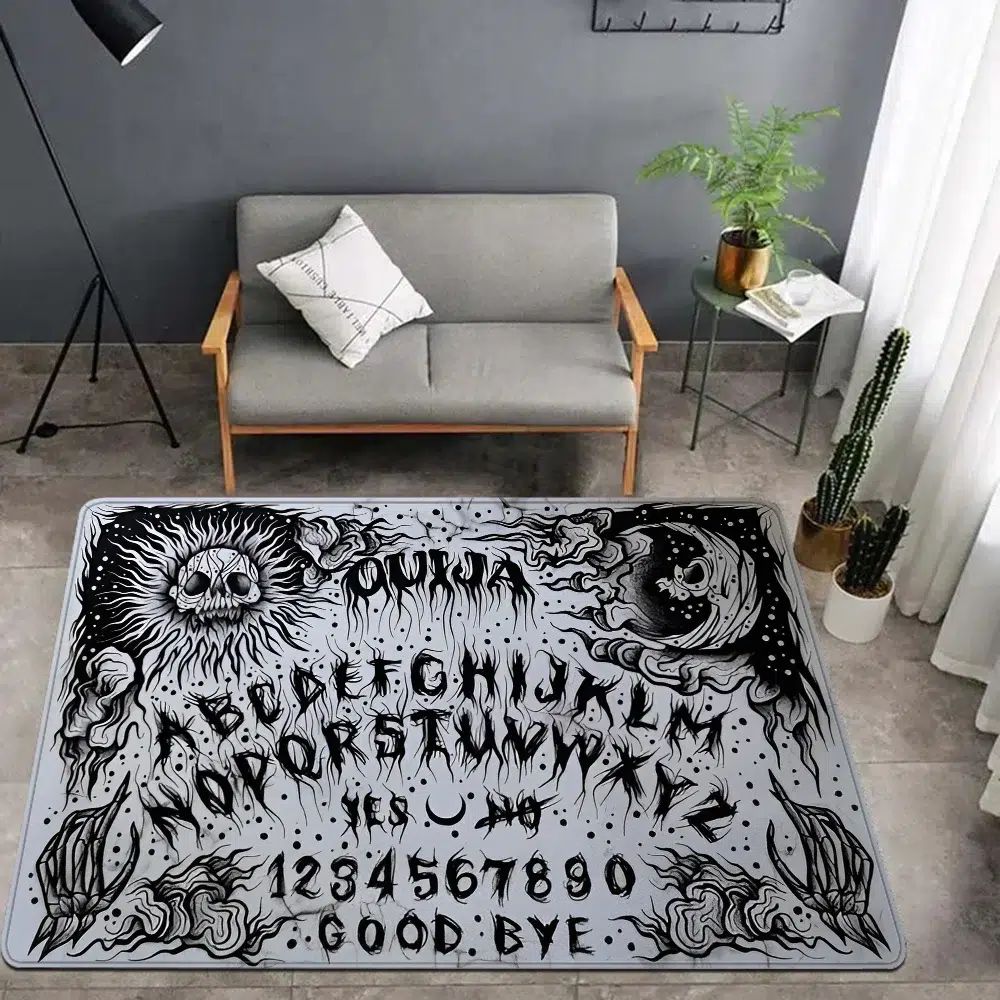 Ouija Tarot Witchcraft Gothic Area Rug-MoonChildWorld