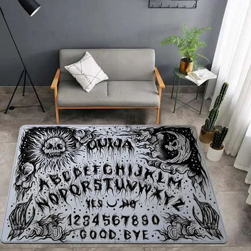 Ouija Tarot Witchcraft Gothic Area Rug