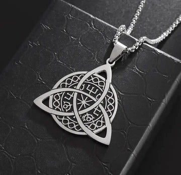 Nordic Compass Rune Witch Celtic Knot Necklace-MoonChildWorld