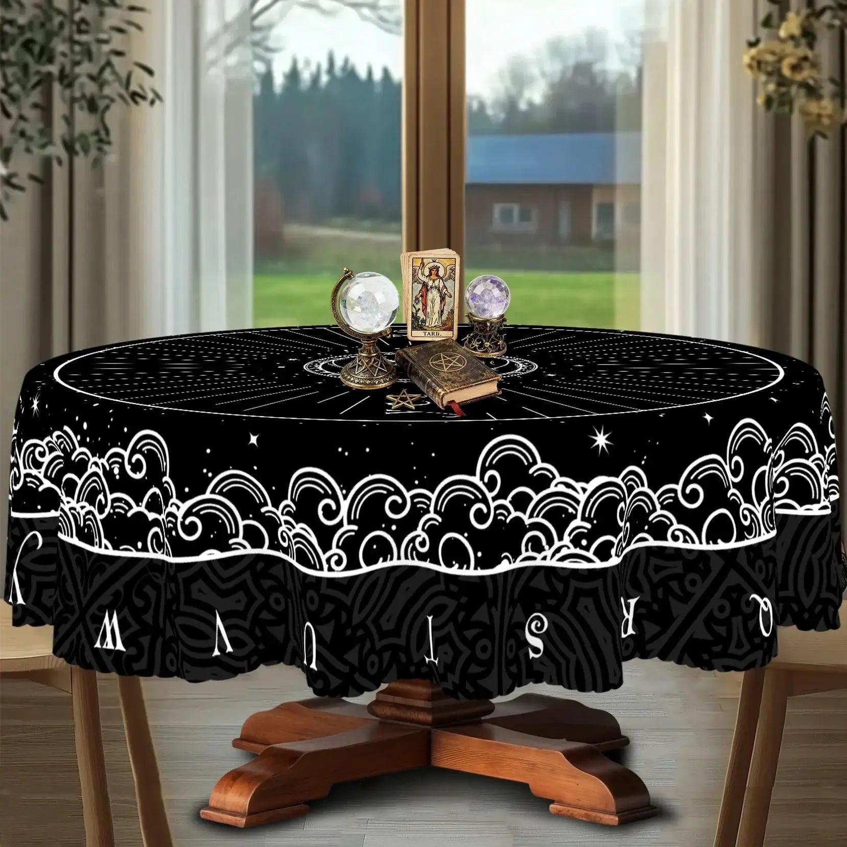 Tarot Card Divination Tablecloth Ouija Board Witch Tablecloth-MoonChildWorld