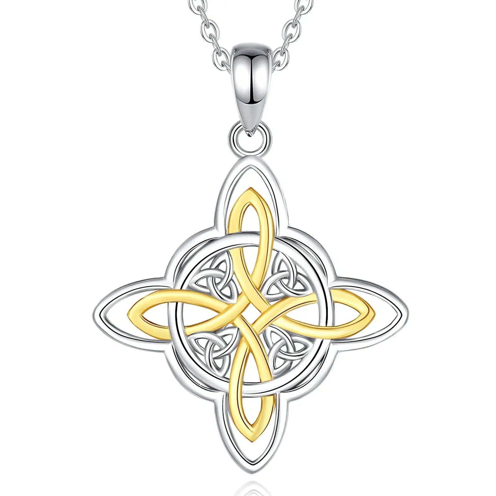 Witch Knot Necklace Witchcraft Celtic Necklace Wiccan Jewelry-MoonChildWorld