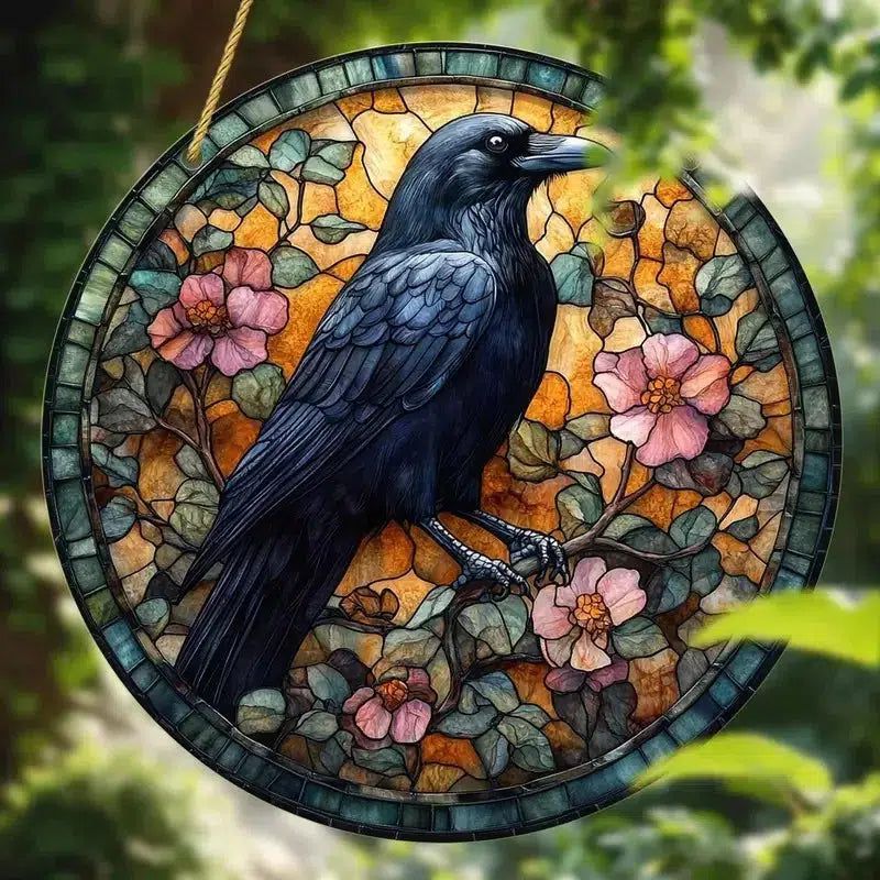 Spiritual suncatcher Mystic window decor Gothic window art Witchy Hanging Ornament for Christmas, Halloween-MoonChildWorld