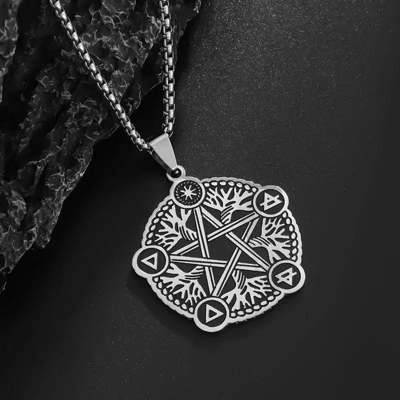 Witchcraft Pentagram Necklace Witch Jewelry-MoonChildWorld