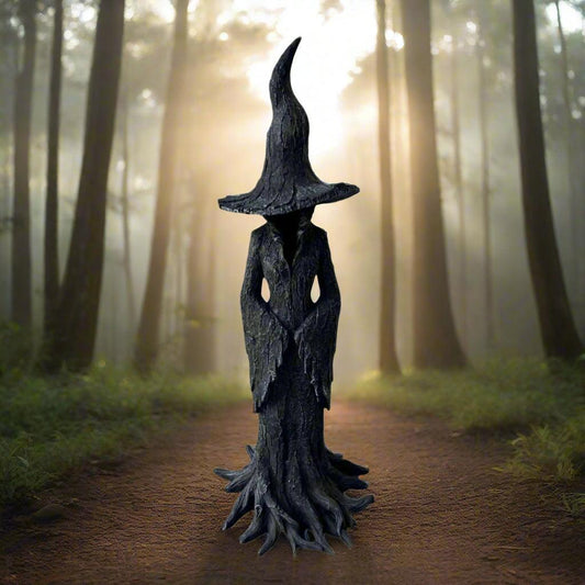 Halloween Witch Statue Gothic Witch Table Ornament