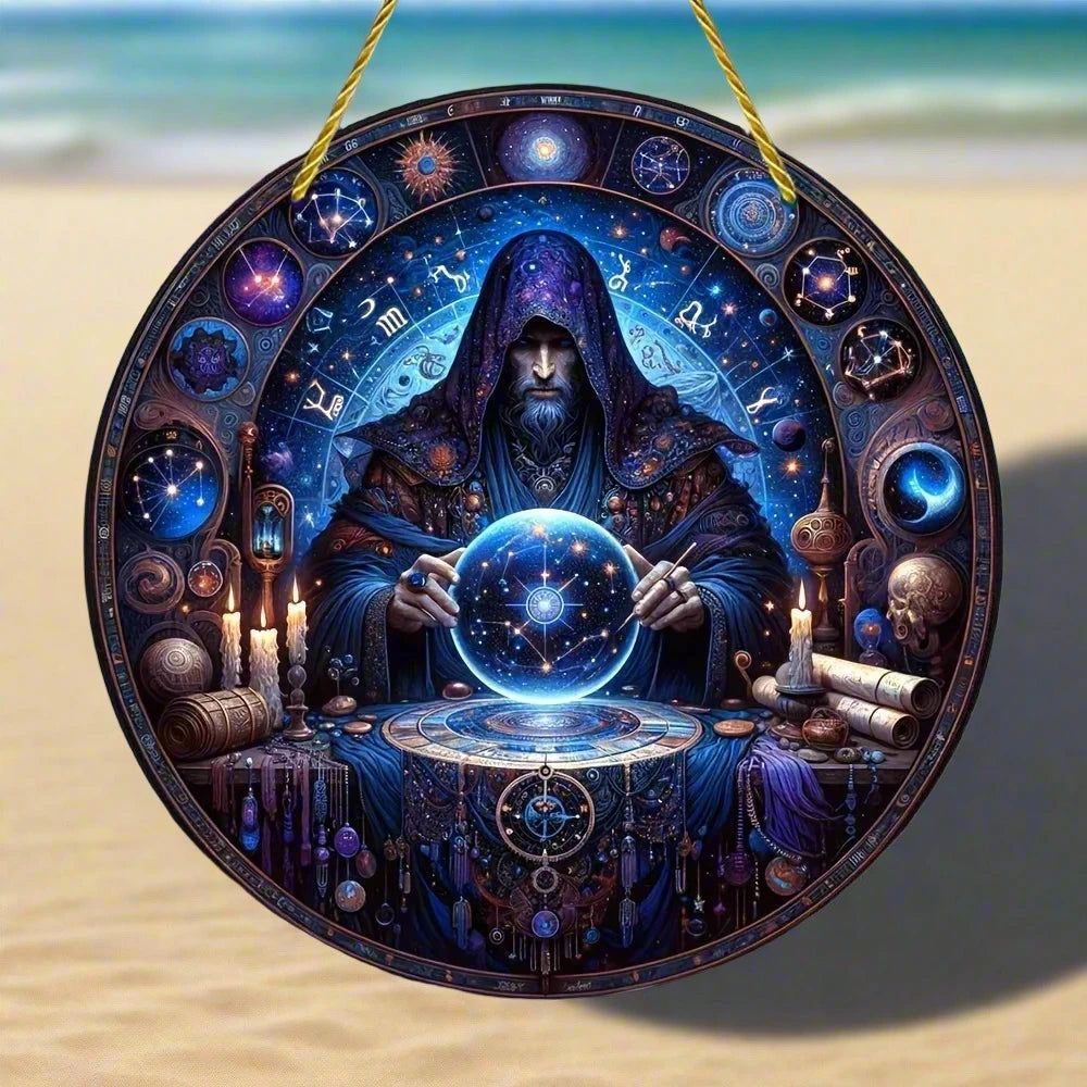 Spell Witch Suncatcher Occult Witchcraft Acrylic Round Sign-MoonChildWorld