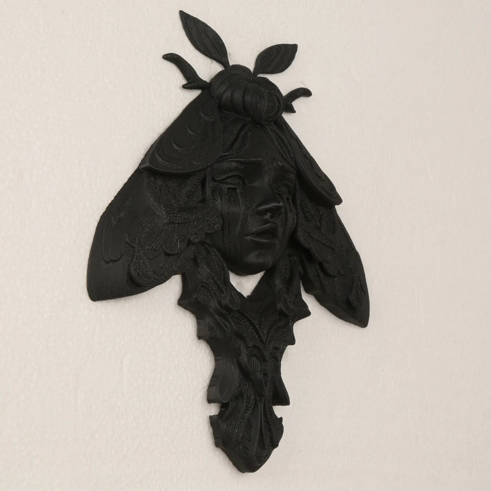 Dark Style Moth Wall Hanging For Gothic Witch Home Halloween Wall Decoration