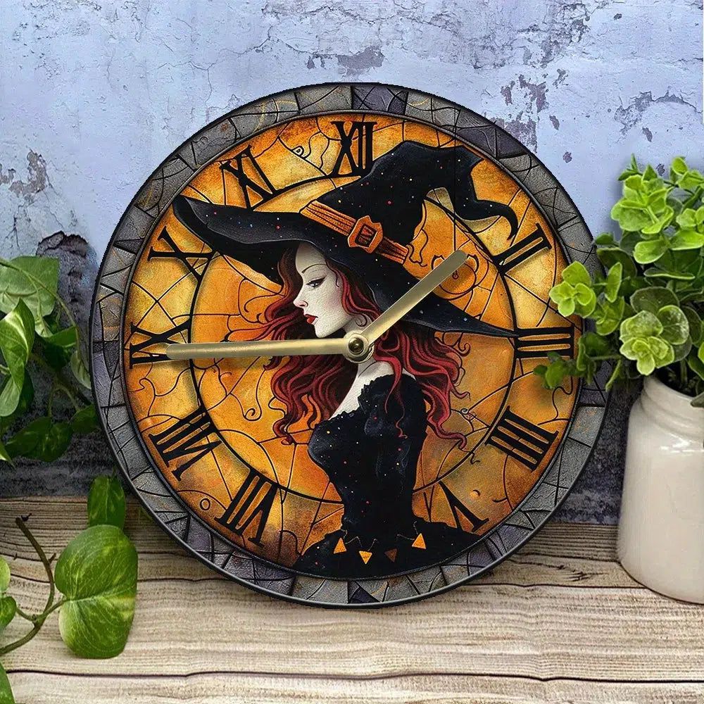 Mystical Witch Wall Clock-MoonChildWorld