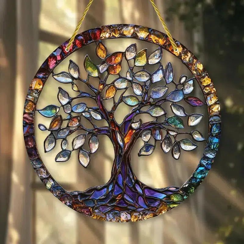 Spiritual suncatcher Mystic window decor Gothic window art Witchy Hanging Ornament for Christmas, Halloween-MoonChildWorld