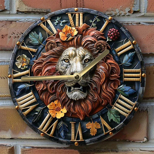 Spirit Lion Wall Clock Mystic Wall Decor