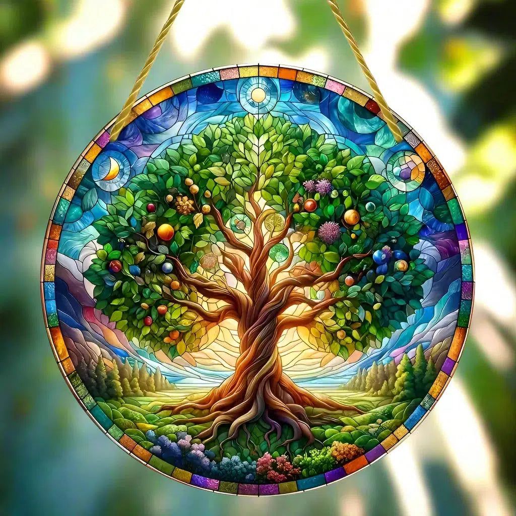 Spiritual suncatcher Mystic window decor Gothic window art Witchy Hanging Ornament for Christmas, Halloween-MoonChildWorld