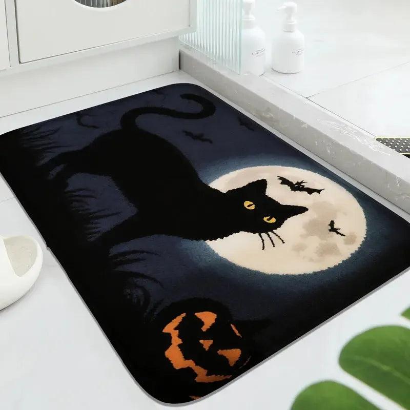 Christmas bathroom mat, pillow mat, bathroom bathtub mat, room decoration, carpet, water absorbent and quick-drying bathroom mat-MoonChildWorld