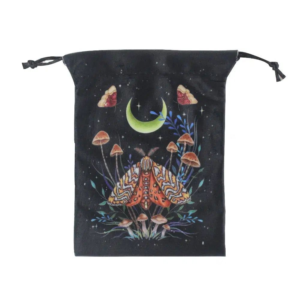 Tarot Card Storage Bag Luna Moth Witch Tarot Pouch-MoonChildWorld