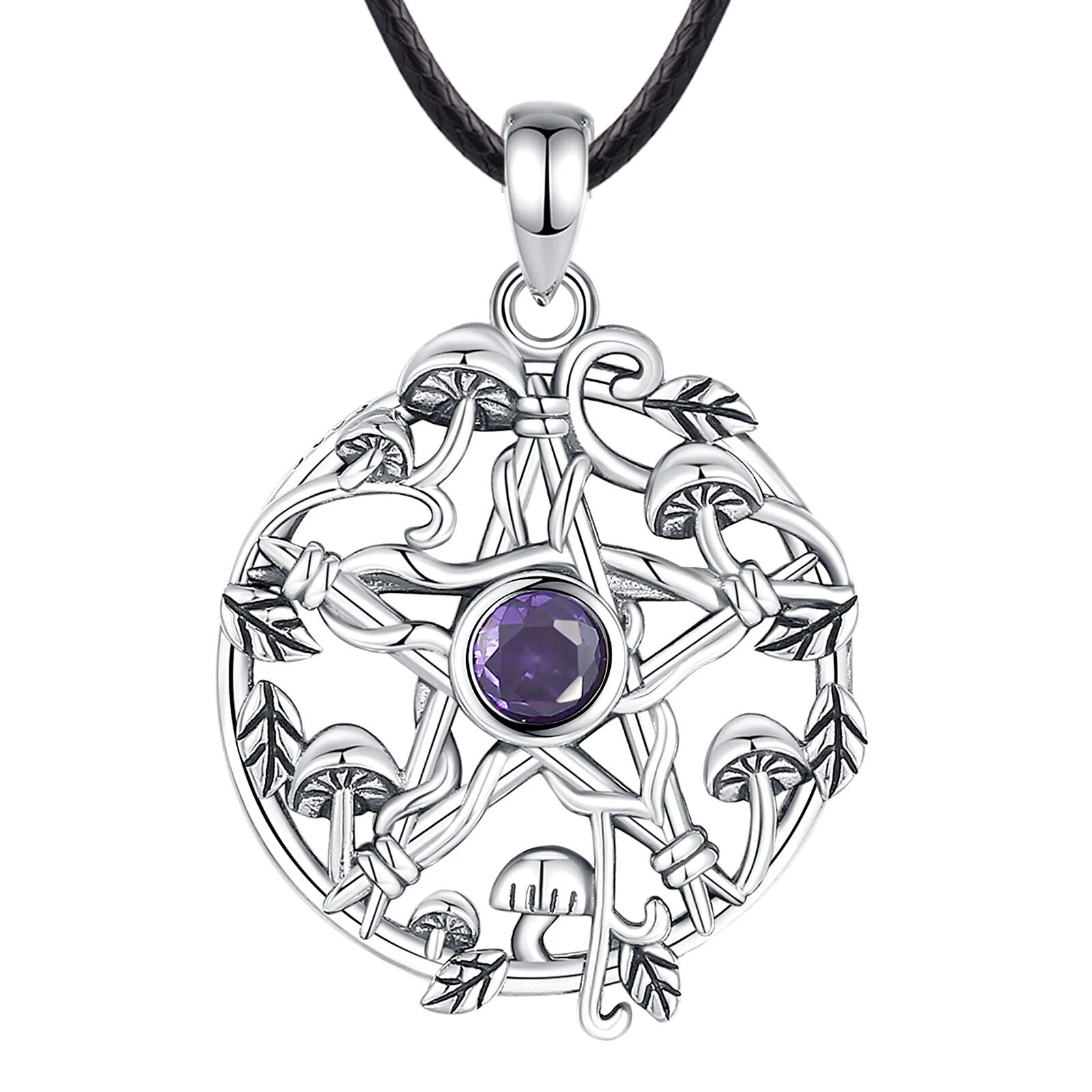 Witch Pentagram Necklace Wiccan Jewelry-MoonChildWorld