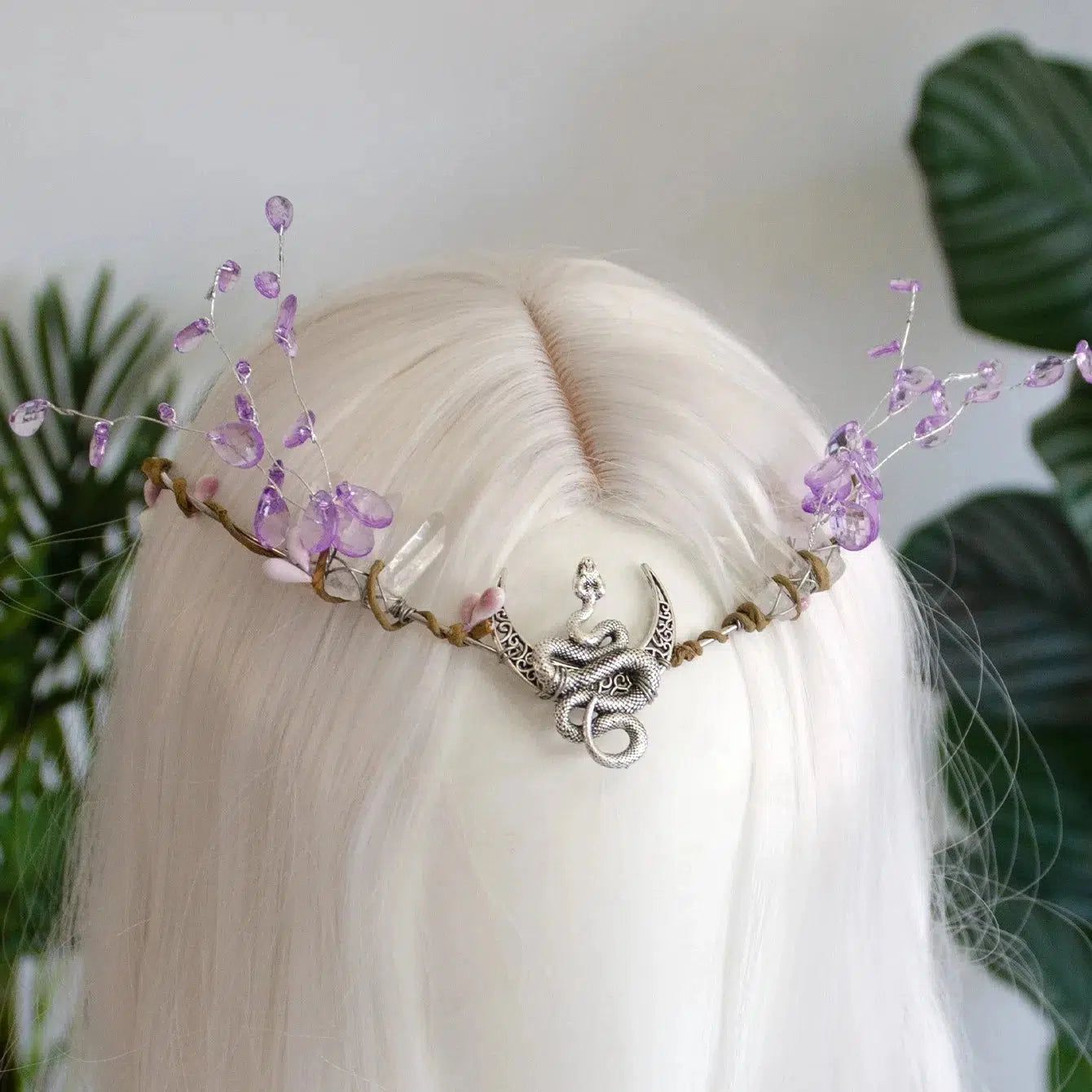 Wiccan Symbol Tiara Elf Crown Mystical Witch Hair Accessories-MoonChildWorld