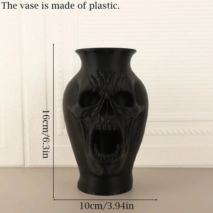 Gothic skull vase – witchy tabletop home decor