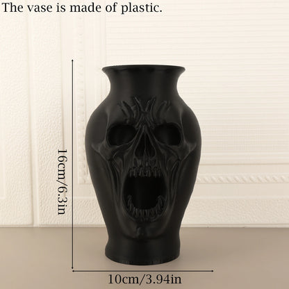 Gothic skull vase – witchy tabletop home decor