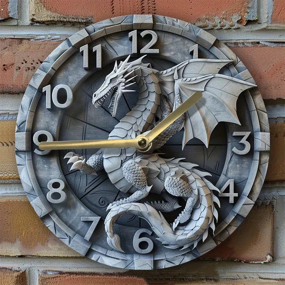 Mythical Dragon Wall Clock-MoonChildWorld