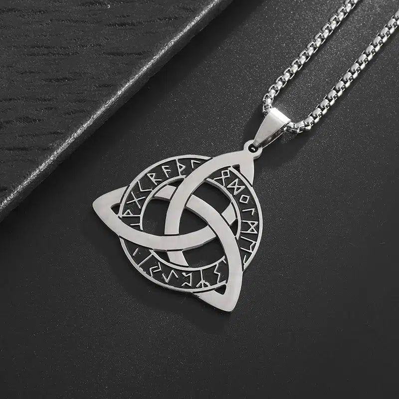 Odin Rune Celtic Trinity Knot Necklace Triquetra Witch Jewelry-MoonChildWorld