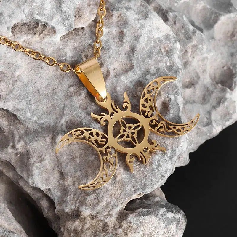 Celtic Knot Witchcraft Necklace Witch Knot Necklace-MoonChildWorld