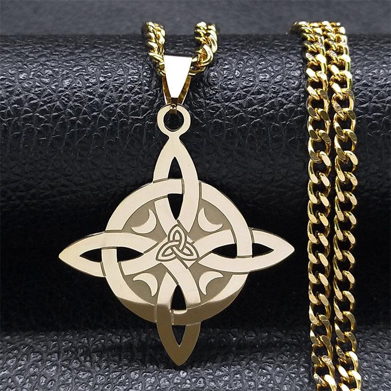 Celtic Knot Witchcraft Necklace-MoonChildWorld