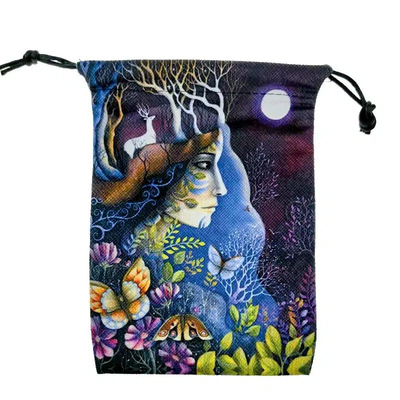 Mystic Velvet Tarot Card Witch Storage Bag Wicca Tarot Pouch-MoonChildWorld