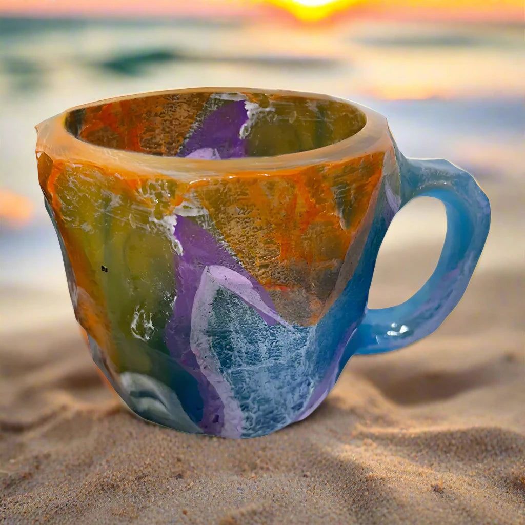 Mineral Crystal Coffee Mugs Natural Mineral Crystal Mug-MoonChildWorld