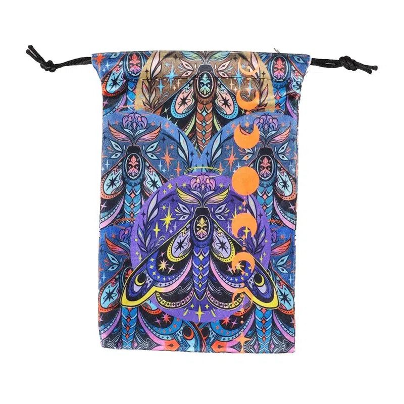 Tarot Card Storage Bag Luna Moth Witch Tarot Pouch-MoonChildWorld