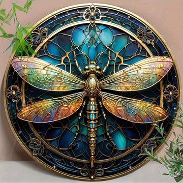 Dragonfly Metal Sign Witchy Home Decor-MoonChildWorld