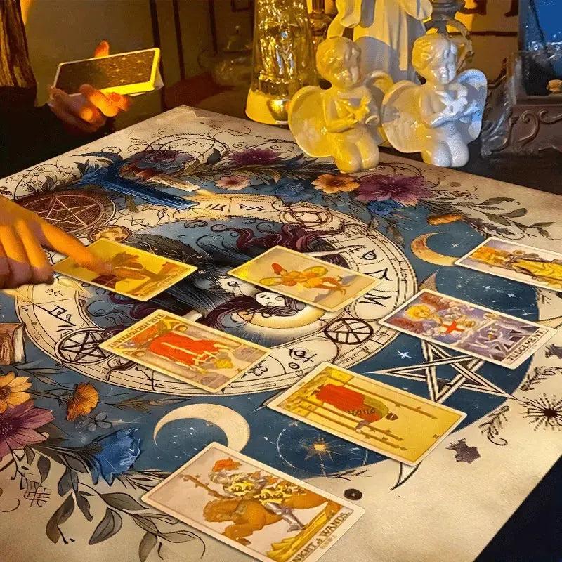 Witch Ritual Tablecloth Wicca Goddess Pagan Altar Cloth-MoonChildWorld