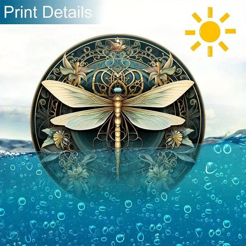 Dragonfly Metal Sign Hippie Tin Sign-MoonChildWorld