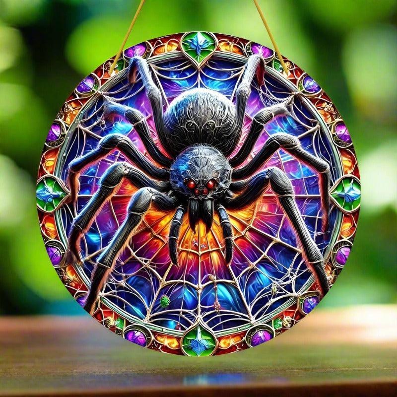 Halloween Spider Suncatcher Gothic Spider Window Hanging-MoonChildWorld