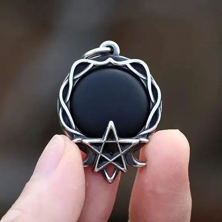 Pentagram Witch Necklace Gothic Jewelry-MoonChildWorld