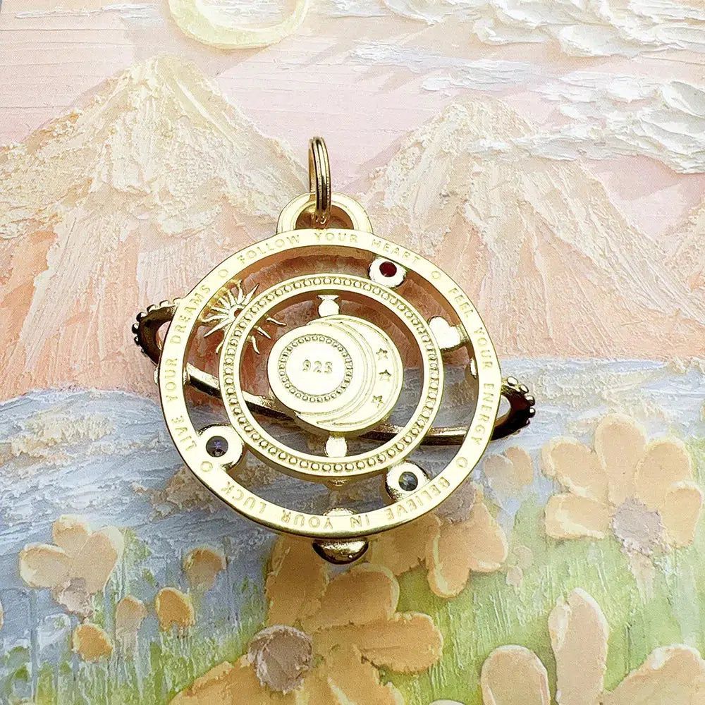 Celestial Moon Pendant Necklace-MoonChildWorld