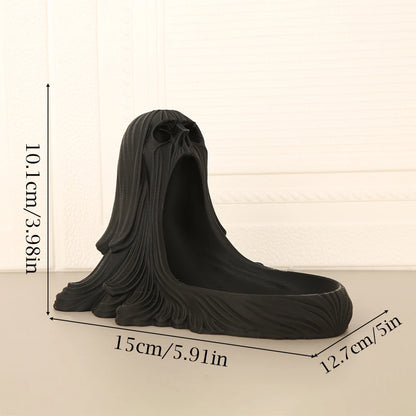 Dark Reaper Face Jewelry Tray - Gothic Jewelry Storage & Decor