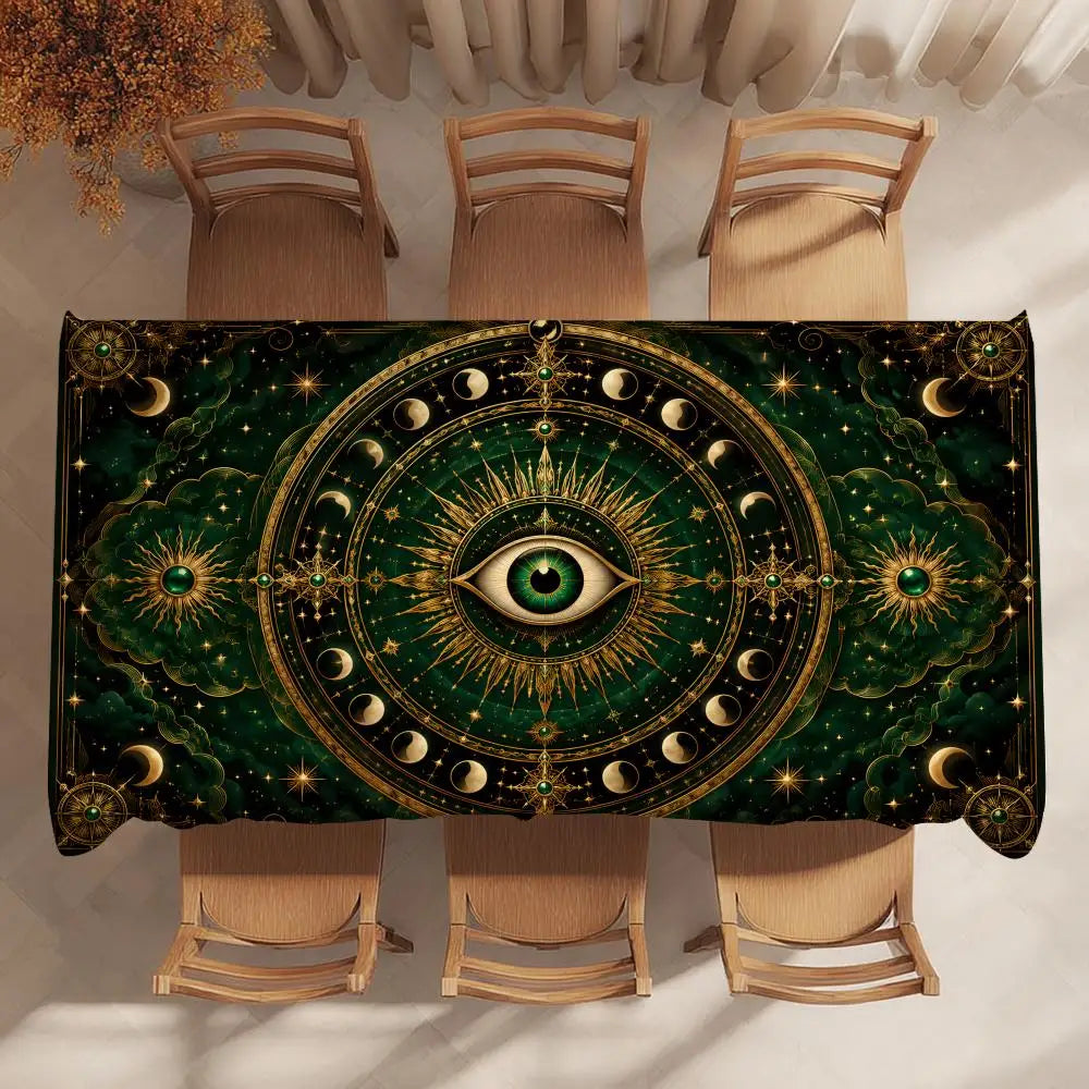 Mystic eye table cloth – machine washable altar cover