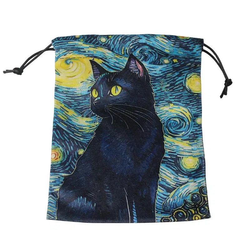 16 Pcs Tarot Card Bag Velvet Storage Bag Vintage Tarot Rune Bag Dice