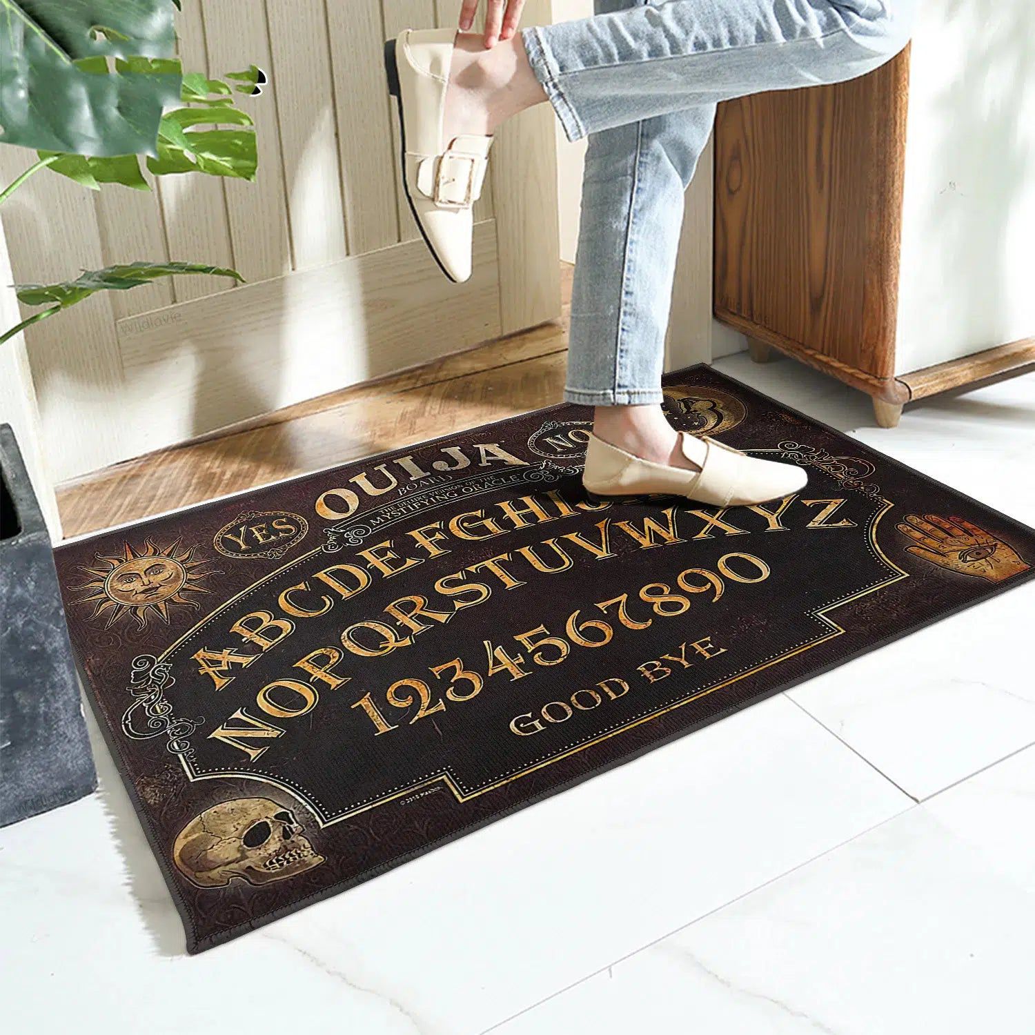 Halloween Witch Ouija Doormat Gothic Decor-MoonChildWorld