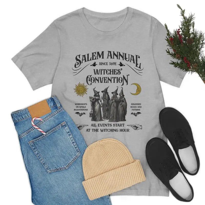 Salem Witch T-Shirt Vintage Funny Halloween T-Shirts-MoonChildWorld