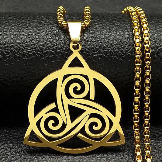 Trinity Celtic Knot Wiccan Necklace Triquetra Necklace