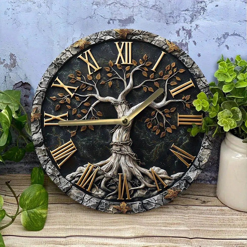 Tree of Life Wall Clock Wicca Pagan Wall Clock-MoonChildWorld