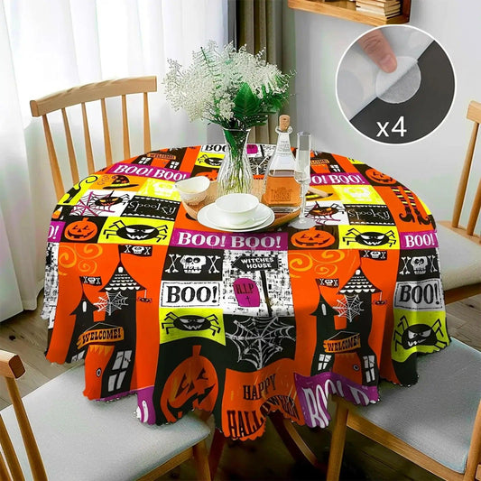 Spooky Gothic Halloween Tablecloth - Witch Tablecloth Table Decoration