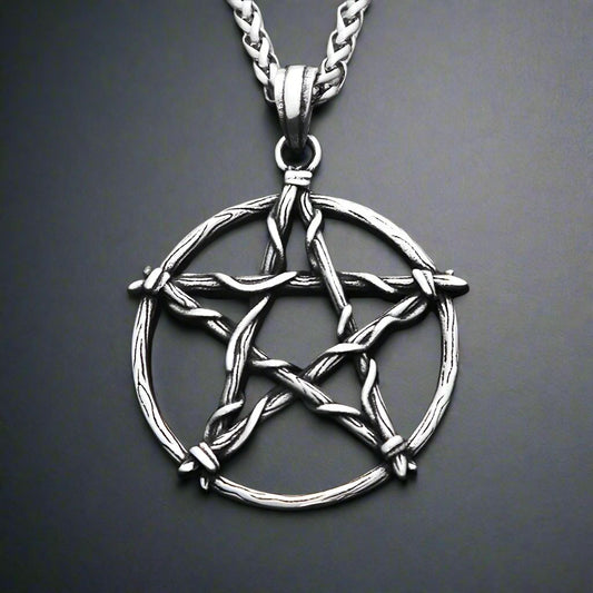 Witchcraft Pentagram Necklace Pentacle Pagan Jewelry