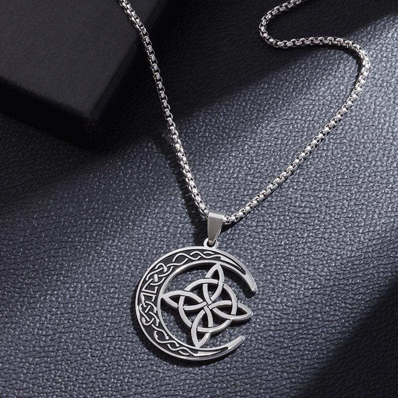 Witch Trinity Knot Celtic Necklace-MoonChildWorld