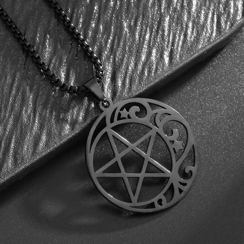 Pentacle Necklace Wicca Jewelry-MoonChildWorld