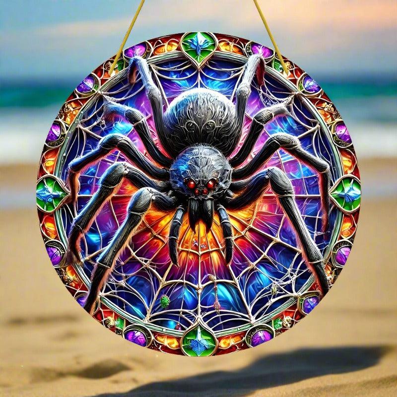 Halloween Spider Suncatcher Gothic Spider Window Hanging-MoonChildWorld