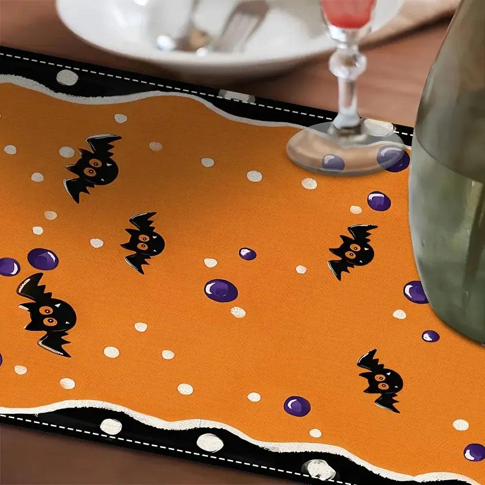 Halloween Table Runner - Trick or Treat Witch Table Runner for Gothic & Witchy Home Decor-MoonChildWorld