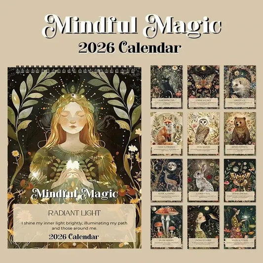 2026 Mindful Magic Calendar Nature Inspired Creatures Pagan Calendar