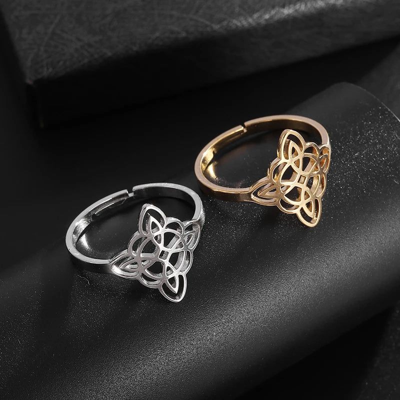 Witch Celtic Knot Ring Pagan Jewelry-MoonChildWorld