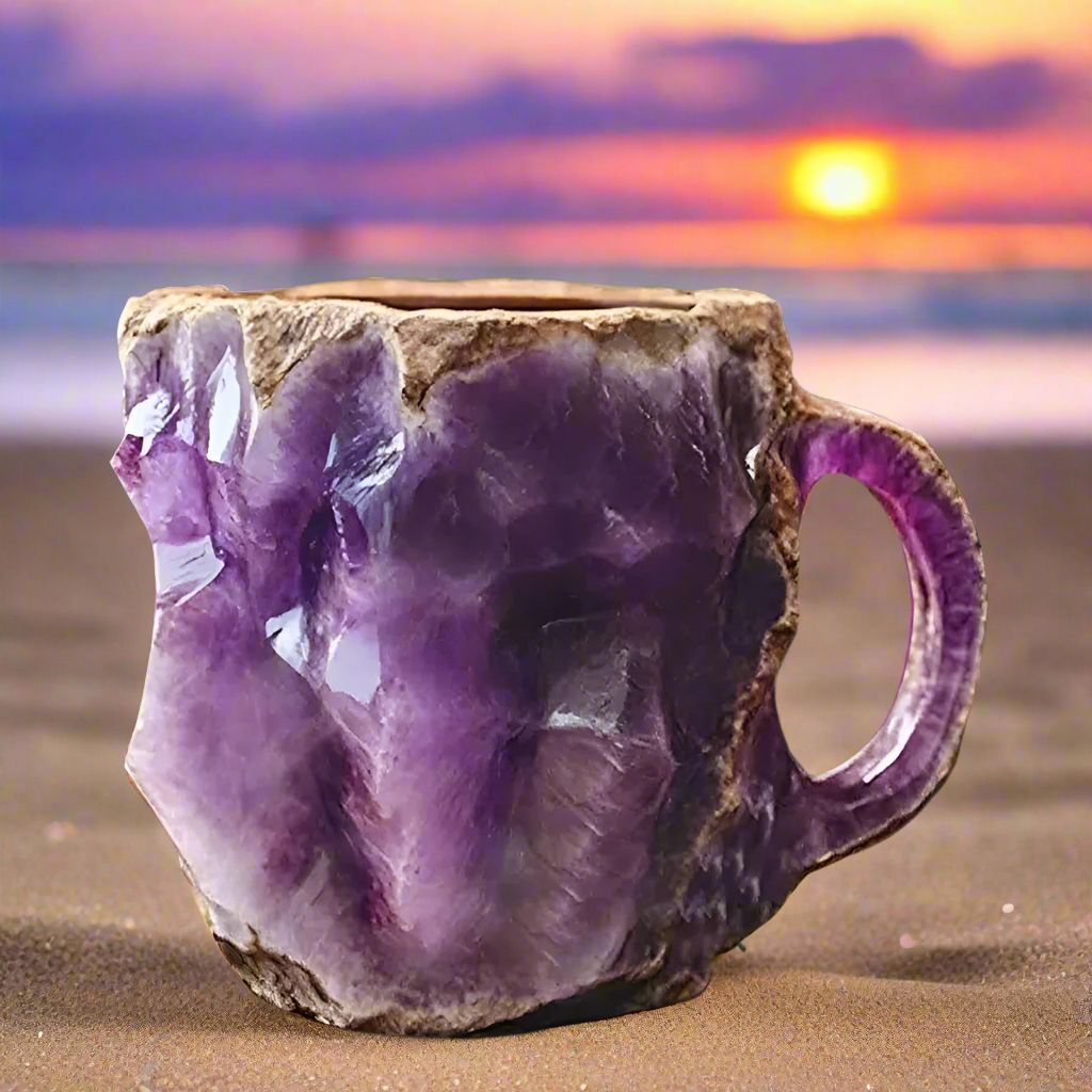 Mineral Crystal Coffee Mugs Natural Mineral Crystal Mug Christmas Gift-MoonChildWorld