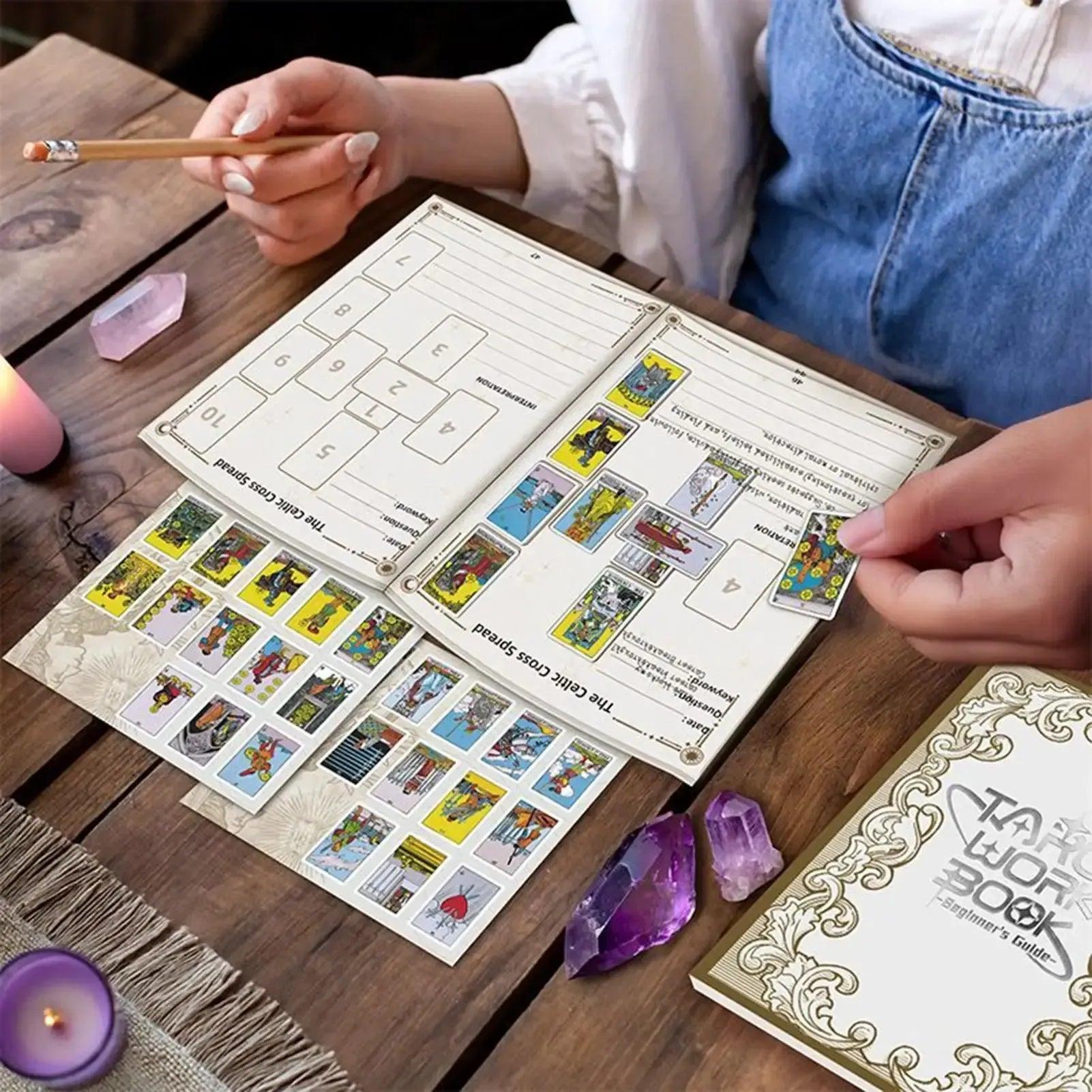 Witch Spells Book Tarot Work Journal NoteBook Spiritual Planner Guide for Beginner Magick Divination Wicca-MoonChildWorld